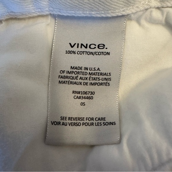 Vince Women’s White Jeans Size: 26 - Picture 6 of 7